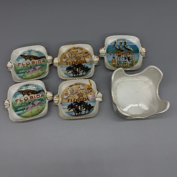 Small vintage individual ashtrays - Florida - Picture 2 of 2